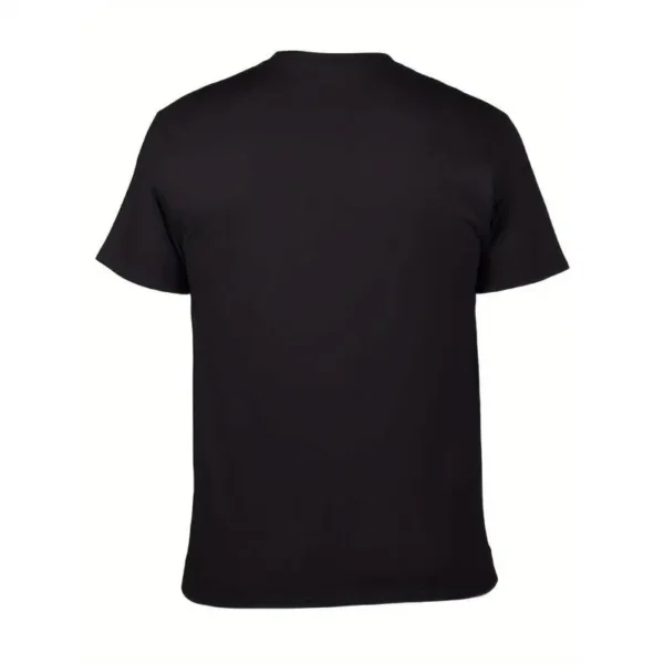 100% Cotton Black Casual T-Shirt With Red Sneakers And Cable Detail Short Sleeves Crew Neck Team's Halloween theme design